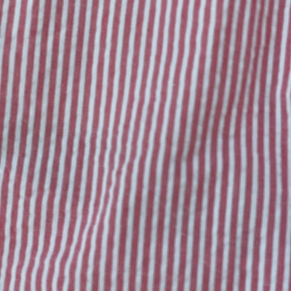 Crown & Ivy size 14 pink and white striped chino pocketed shorts cotton - Picture 4 of 15